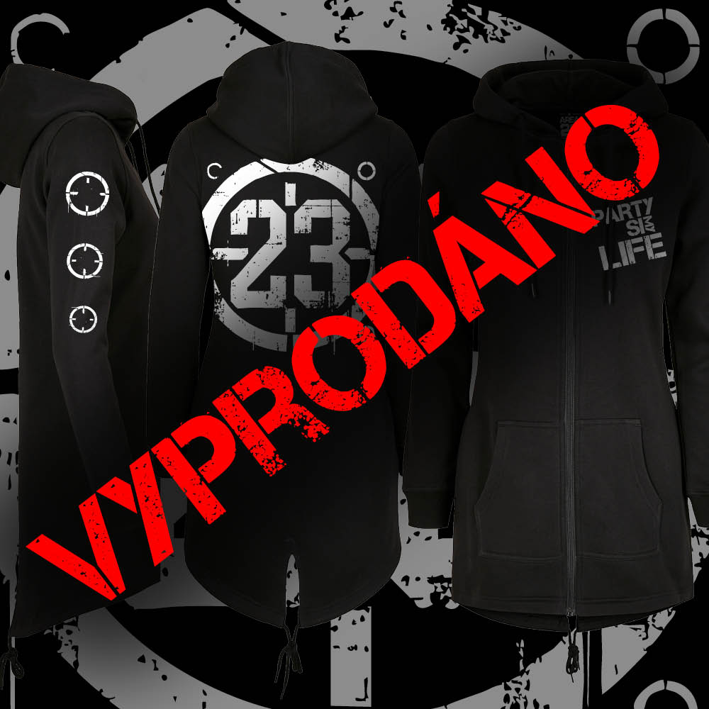 Dámská prodloužená mikina na zip limitovaná edice 